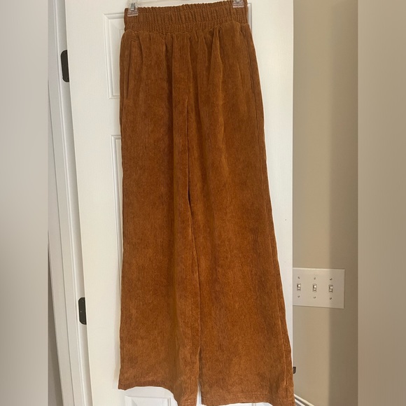 Forever 21 Pants - Forever 21 burnt orange corduroy wide leg pants.